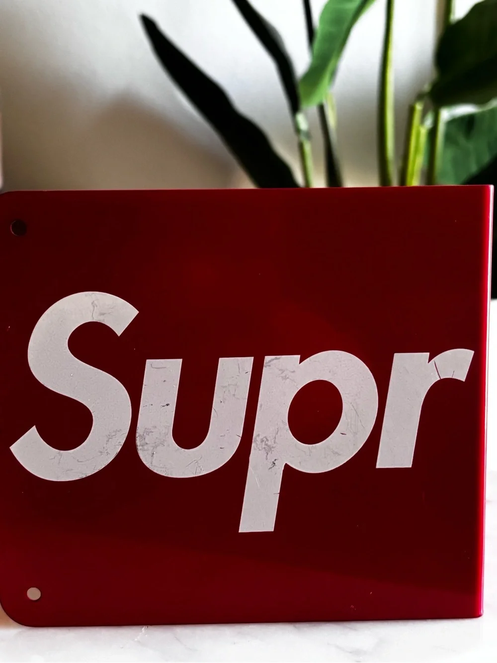 Supreme Red Metal Bookends – Set of 2